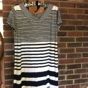 Anthro soft cotton stripped dress